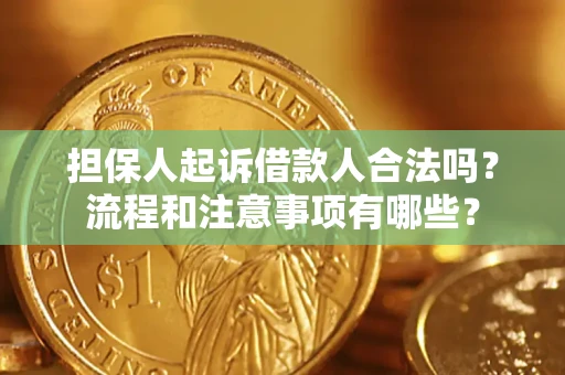 济南担保人起诉借款人合法吗？流程和注意事项有哪些？