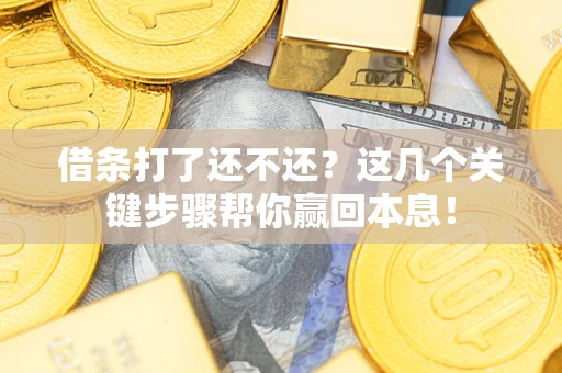 济南借条打了还不还？这几个关键步骤帮你赢回本息！