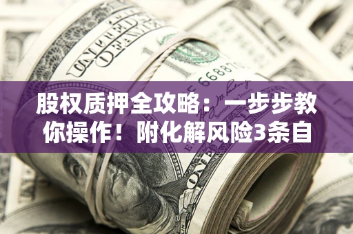 济南股权质押全攻略：一步步教你操作！附化解风险3条自救法则