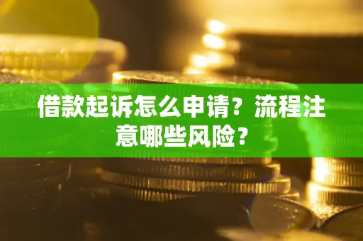 济南借款起诉怎么申请？流程注意哪些风险？