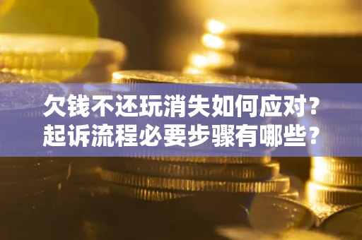 济南欠钱不还玩消失如何应对？起诉流程必要步骤有哪些？